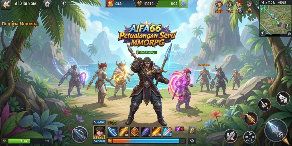Screenshot AIFA66 menunjukkan aksi mendebarkan dalam pertarungan MMORPG.