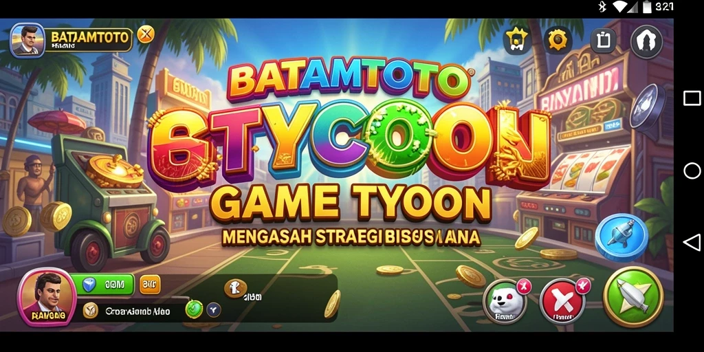 Screenshot utama BATAMTOTO dengan tampilan gameplay Tycoon yang menarik.