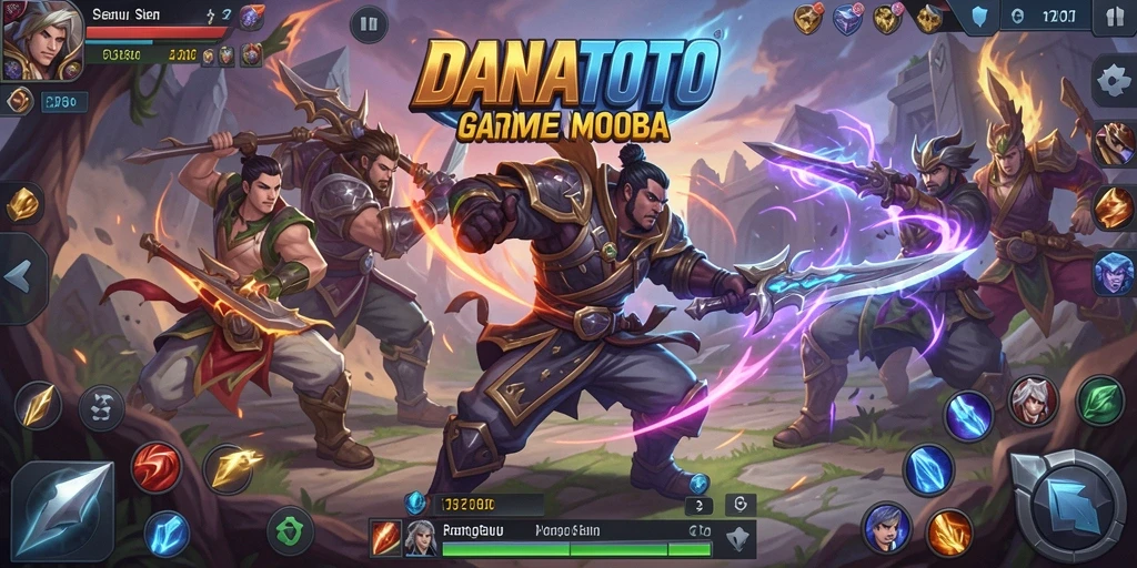 Tampilan aksi seru di arena pertempuran <strong>DANATOTO</strong> dengan grafis yang memukau.