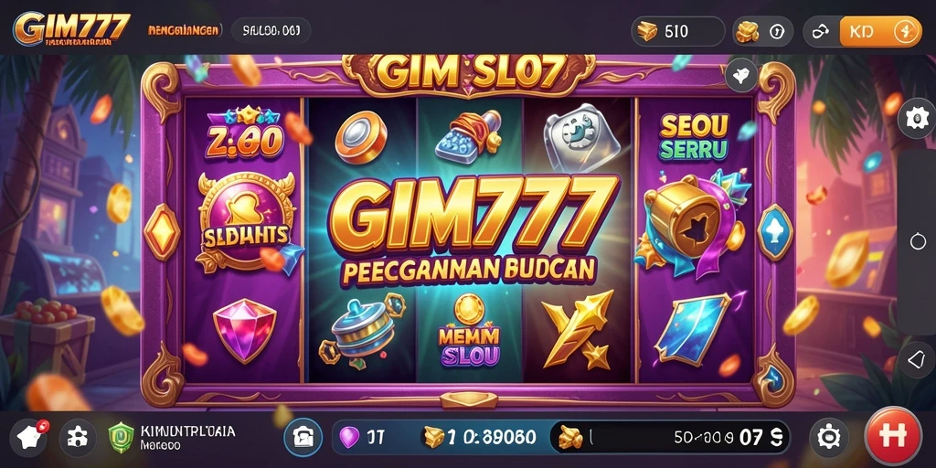 Tampilan gameplay slot GIM777 yang menarik dan mendebarkan.
