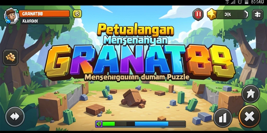 Layar gameplay GRANAT88 dengan teka-teki yang menantang.