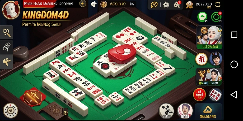 Tampilan menarik dari gameplay Mahjong di KINGDOM4D.