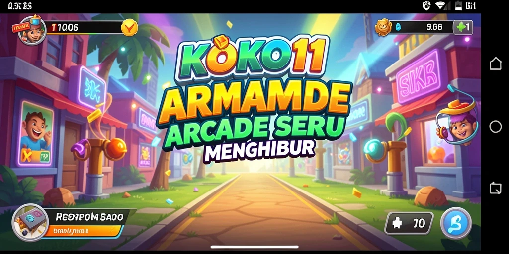 Screenshot menunjukkan aksi seru dari gameplay Arcade KOKO11.