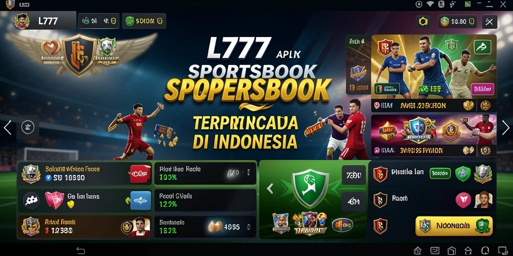 Screenshot L777 menampilkan gameplay menarik dan opsi taruhan olahraga.