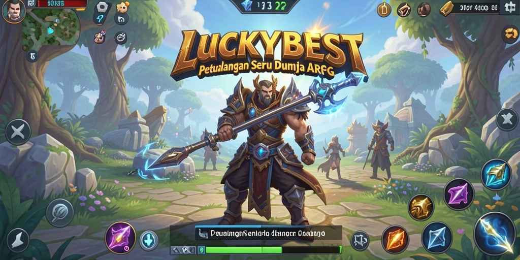 Tangkapan layar gameplay ARPG yang mendebarkan dalam LUCKYBEST.