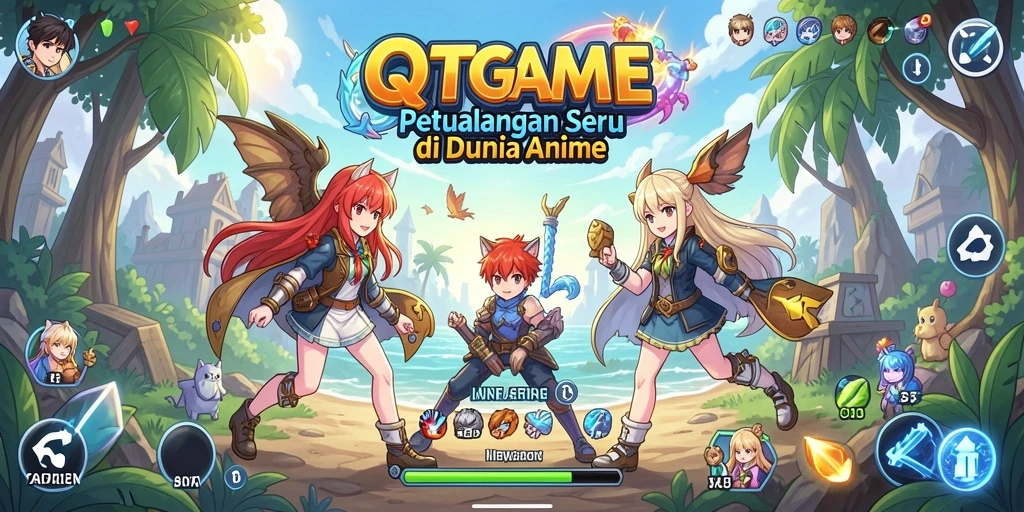 Tampilan gameplay QTGAME yang memukau dan penuh aksi.