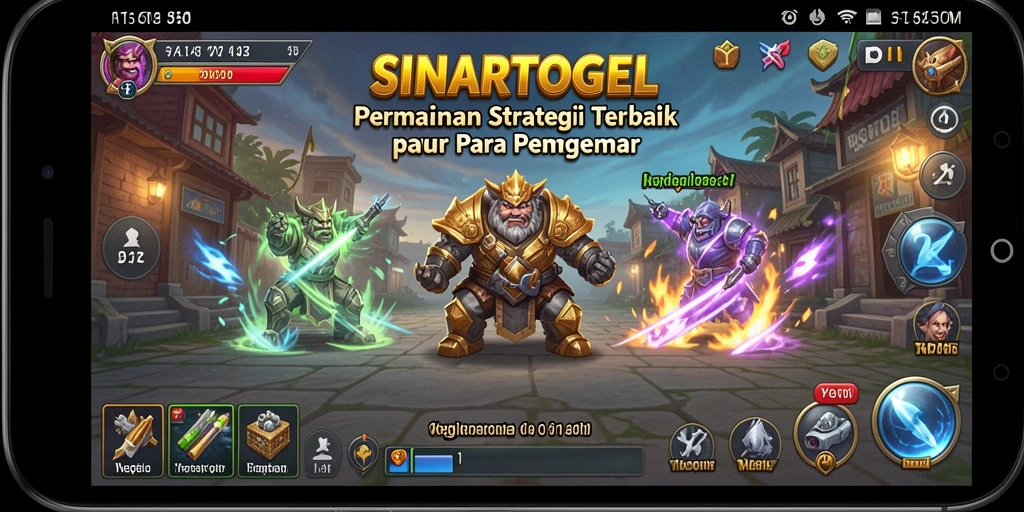 Screenshot gameplay SINARTOGEL menunjukkan momen pertempuran strategis yang intens.