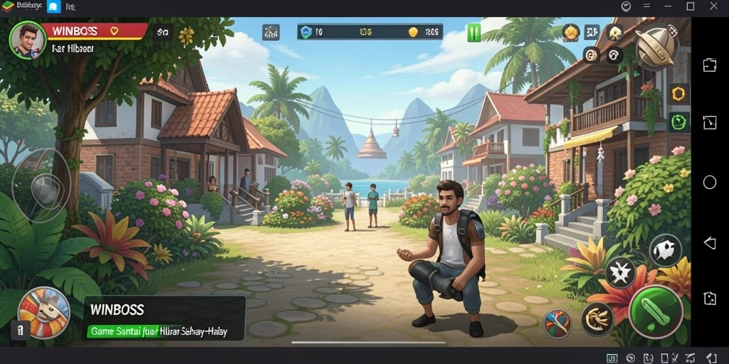 Screenshot gameplay WINBOSS menunjukkan keseruan dalam permainan Casual.