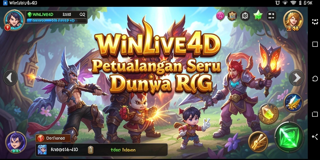 Tampilan gameplay WINLIVE4D yang seru di dunia RPG.