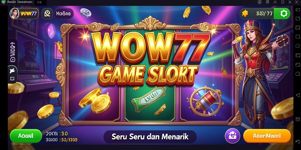 Tampilan gameplay WOW77 dengan tema Slot yang menarik.